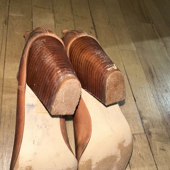 Aldo Chelsea Ankle Boots Womens Size 9 Brown Genuine Leather‎ Block Heel Outdoor - Picture 10 of 13